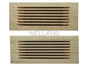 slotted wooden vents, one piece wood vents